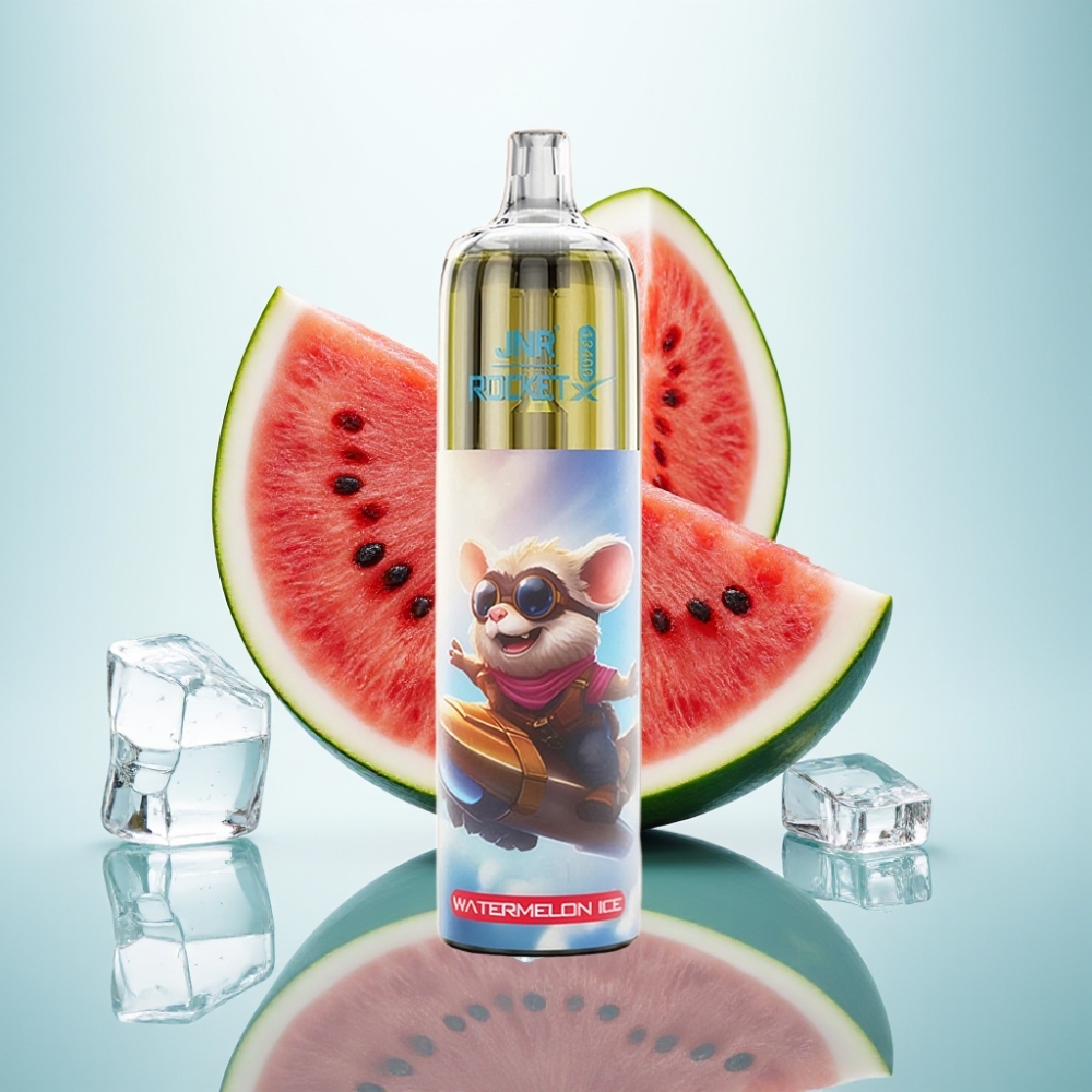 JNR Rocket-X 12400 Puffs Disposable Vase Arbūzu Ledus, RGB, 1.2ohm, Type-C