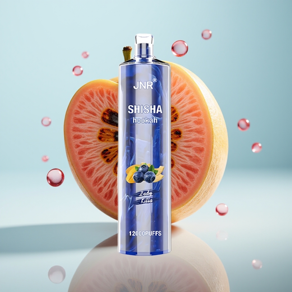 JNR Shisha Hookah 12000 Puffs Disposable Vape Lady Killa, 24ml, 0.6Ω, Type-C