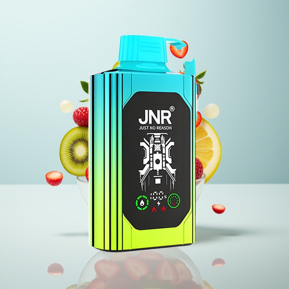 JNR Shisha Hookah Box 20500 Puffs Disposable Vape Zemeņu-Kivi