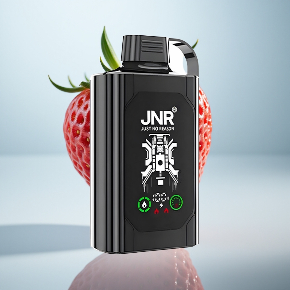 JNR Shisha Hookah Box 20500 Puffs Disposable Vape Zemeņu Vīnogu, 25ml, 1000mAh, Type-C