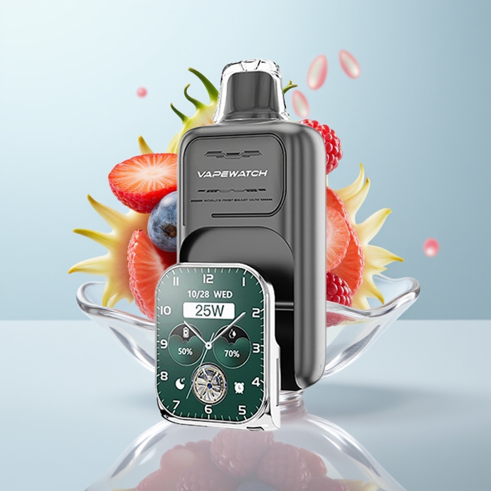 JNR VapeWatch 30000 Puffs Disposable Vape Triple Berry, 19mL, 5%, Type-C