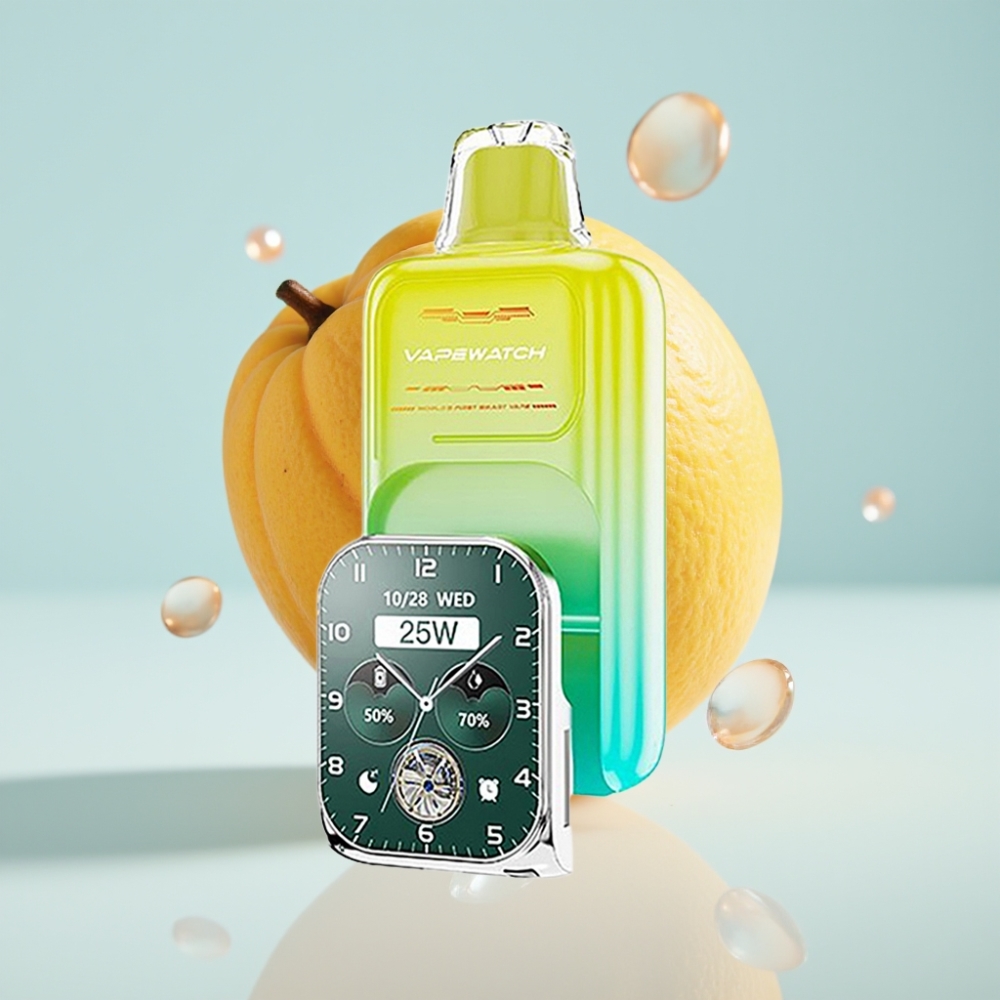 JNR VapeWatch 30000 Puffs Iznēmājamais Veips Oranžs Mango 19mL 5% Dual Mesh Type-C