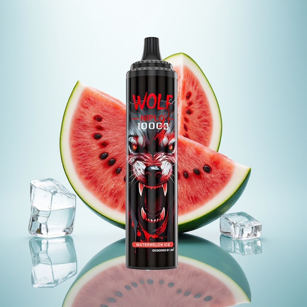 JNR Wolf Niplo 10000 Pūšu Disposable Vape Arbūzu Ledus 20ml 5% Type-C