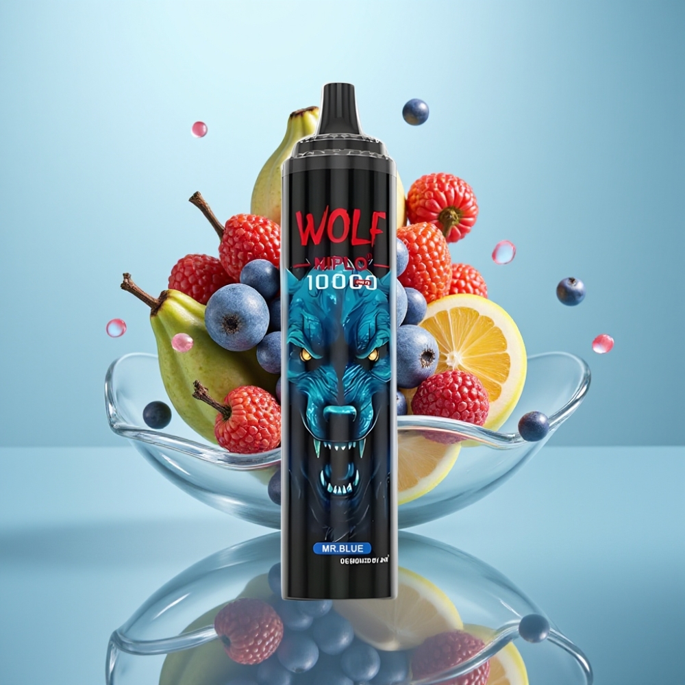 JNR Wolf Niplo 10000 Puffs, 20ml, 5%, Mr Blue