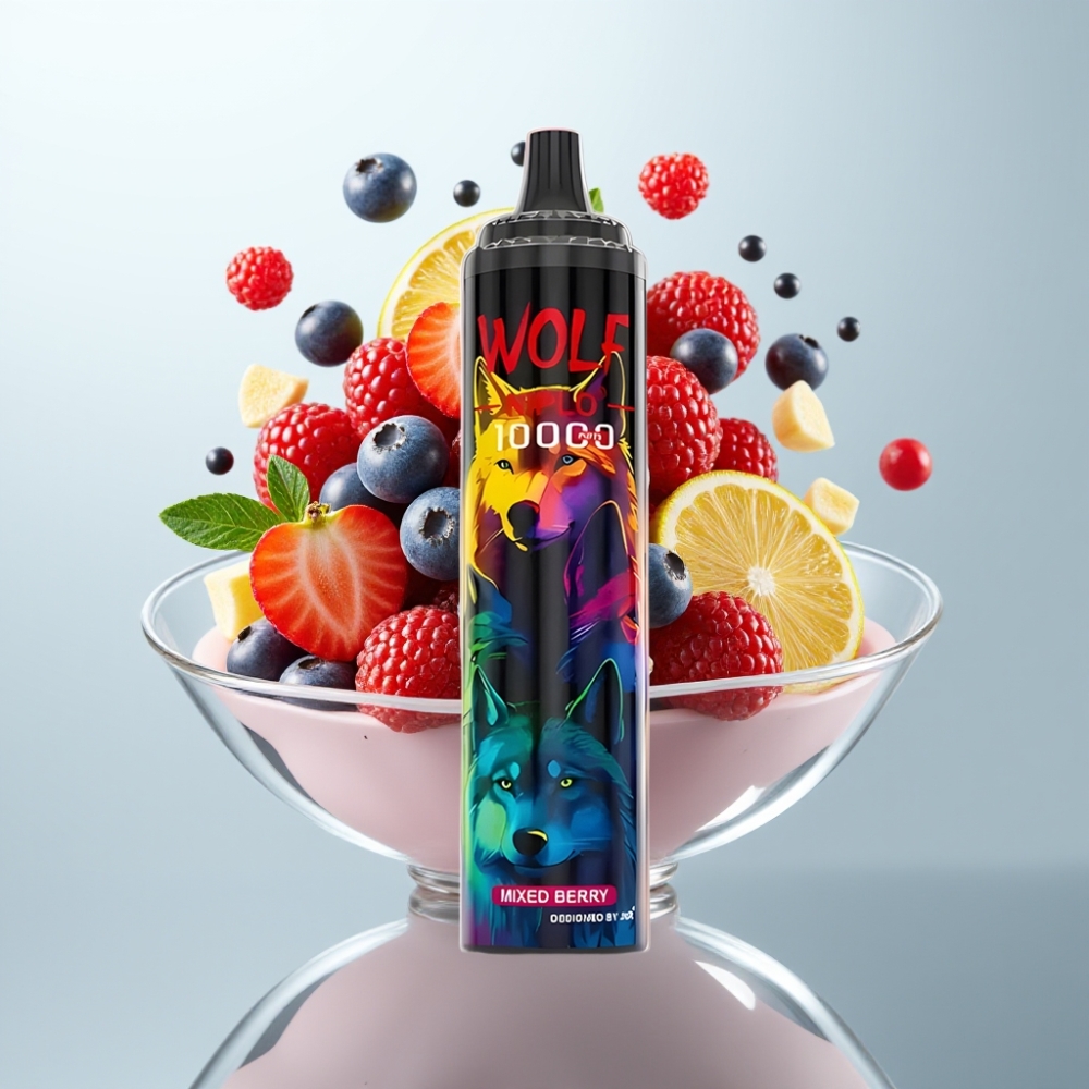 JNR Wolf Niplo 10000 Puffs Disposable Vape Mixed Berry 20ml 5% Type-C