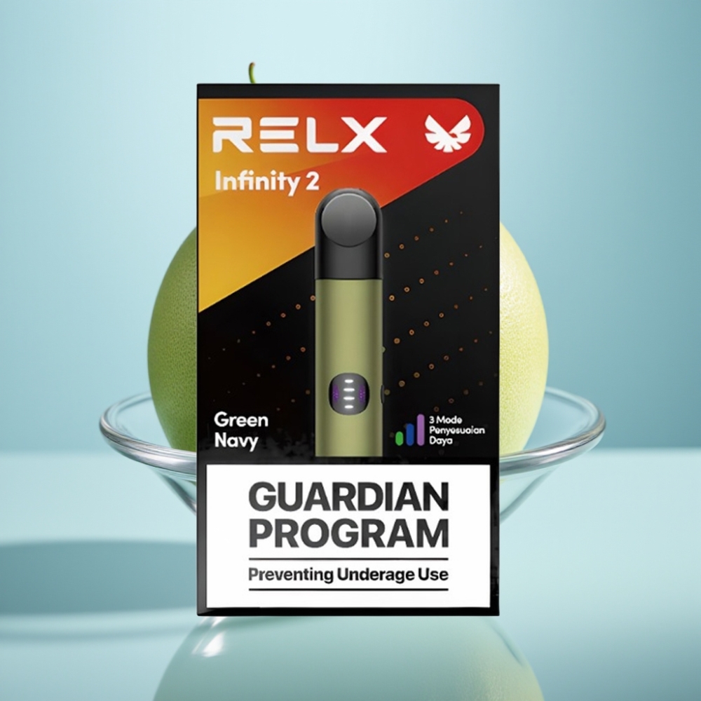 RELX Infinity 2 Vape ierīce Greennavy, 1,9 ml, 440mAh, USB-C