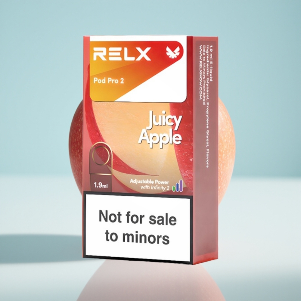 RELX Pod Pro 2 0% Nikotīna 1.9ml 600 Iztvaicējumi Sulu Ābols