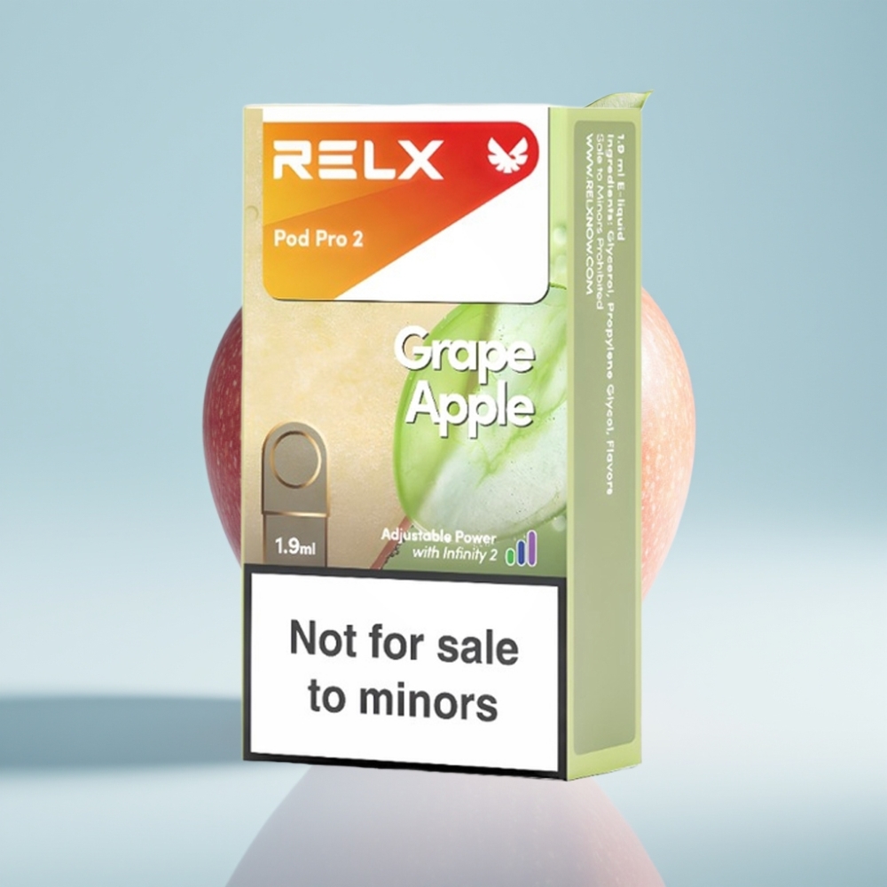 RELX Pod Pro 2 0% Nikotīna 1.9ml 600 Puffi Vīnābola