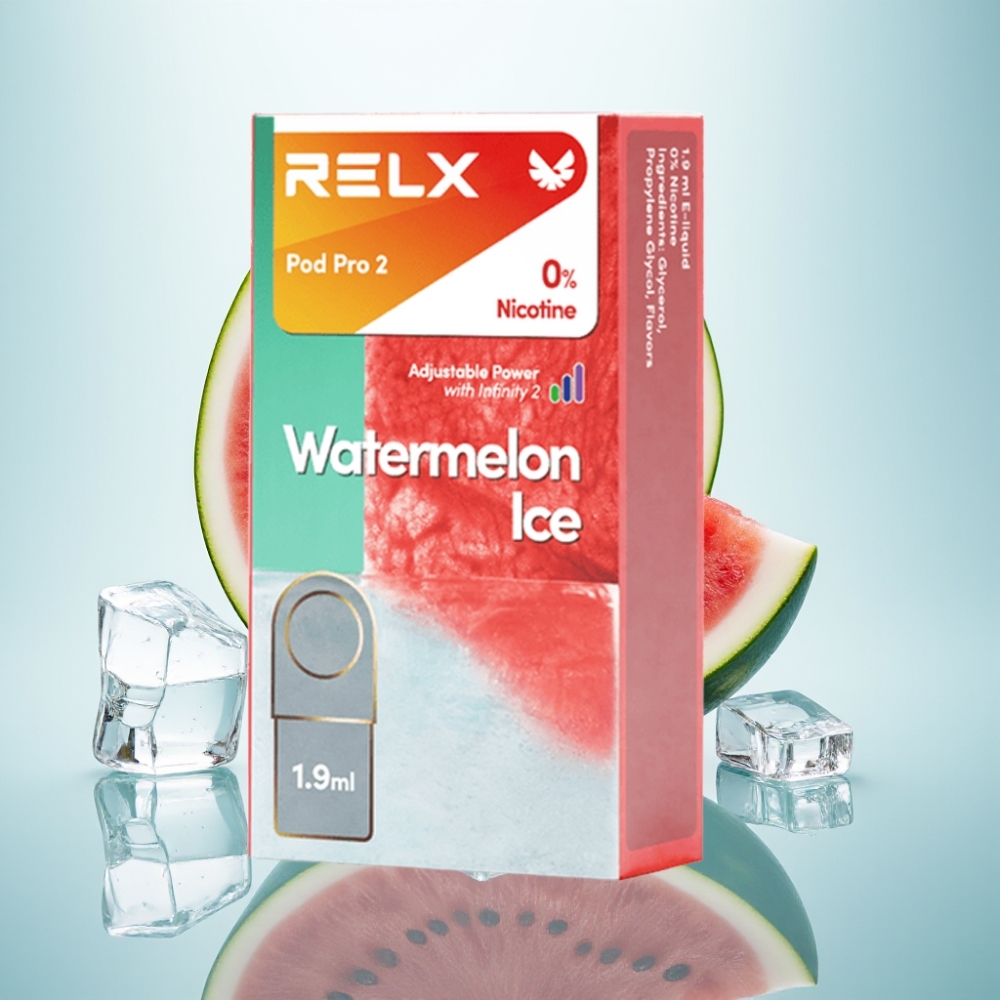 RELX Pod Pro 2 0% Nikotīna 600 puffs 1.9ml Arbūzu Ledus