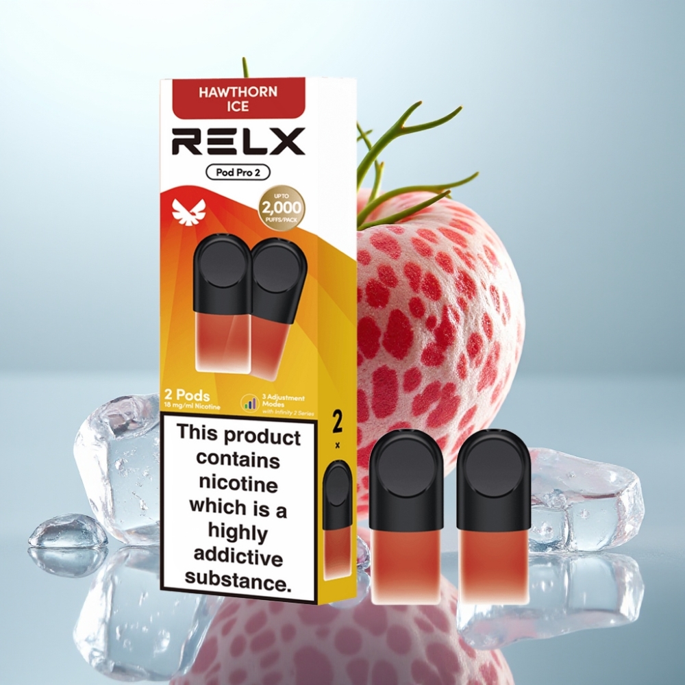 RELX Pod Pro 2 1.8% Nikotīna 1.9ml 600 Isti Hawthorn Ice