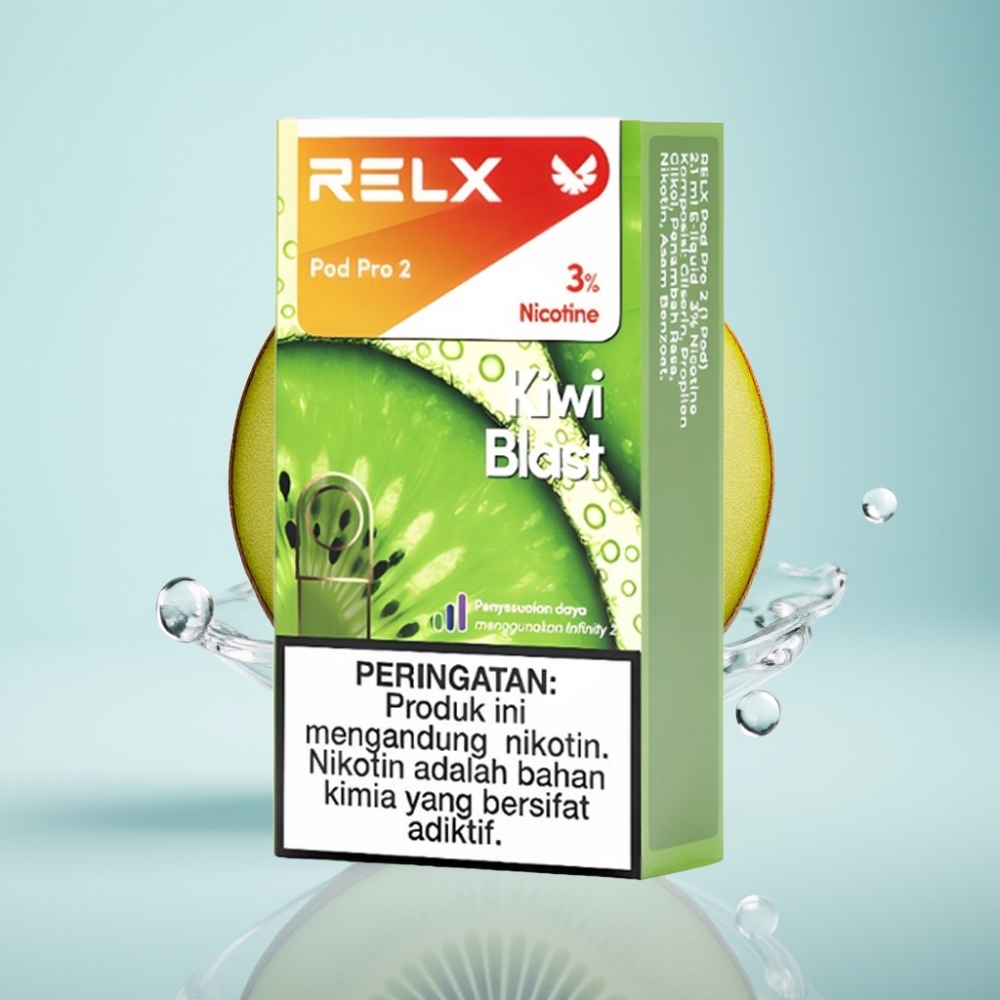 RELX Pod Pro 2 3% Nikotīns 1,9ml 600 Puffi Kiwi Blast