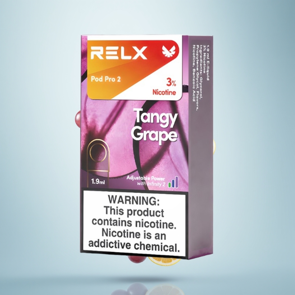 RELX Pod Pro 2 3% Skābā vīnoga, 1.9ml, 600 pufi, 3 režīmi