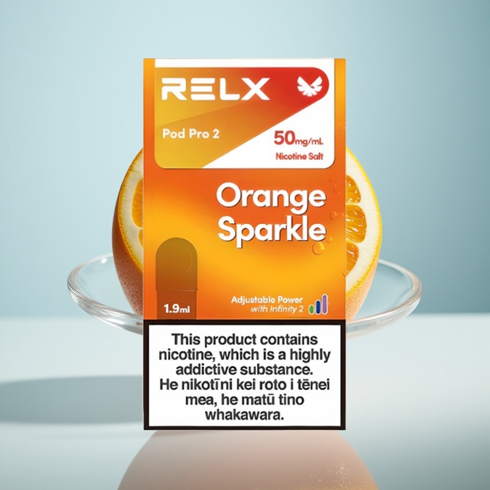 RELX Pod Pro 2 5% Nikotīns 1,9ml 600 pūši Oranža Sparkle