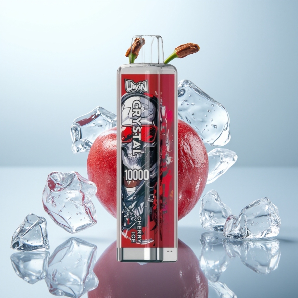 UWIN Crystal 10000 Pūšanas Displeja Vītne (Ķiršu Ledus) 18ml/650mAh/0,8Ω