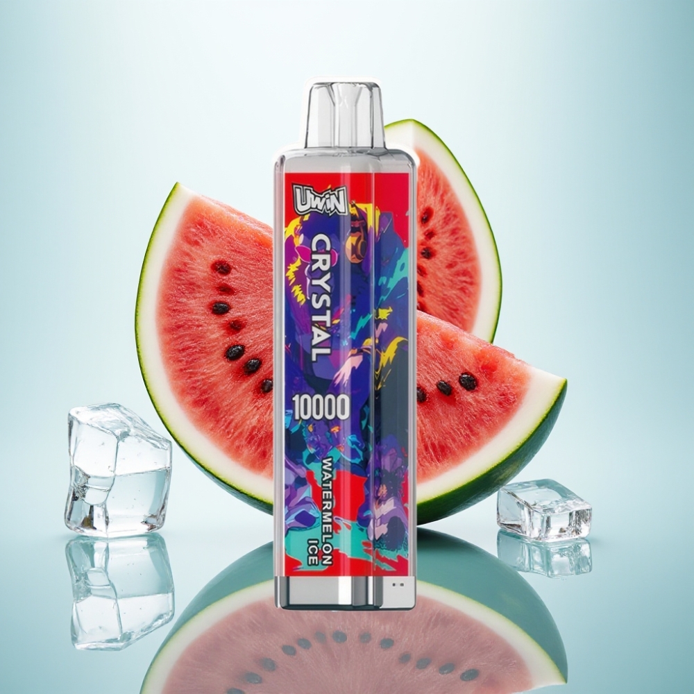 UWIN Crystal 10000 Puffs Disposable Vape Arbūzu Ledus, 18ml, 5%, RGB