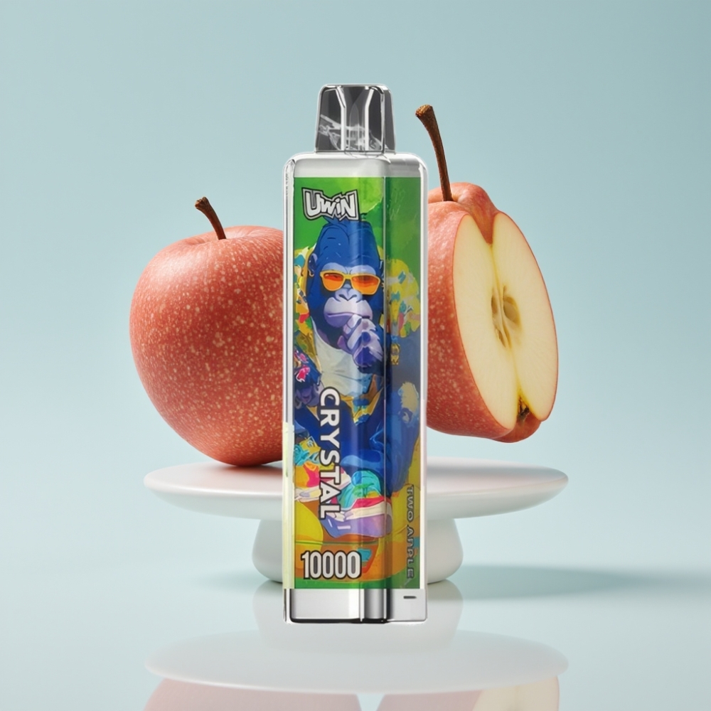 UWIN Crystal 10000 Puffs Disposable Vape Divi Āboli, 18ml, 5%, Type-C