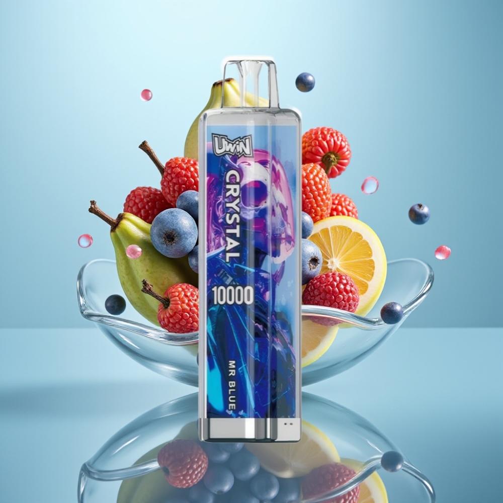 UWIN Crystal 10000 Puffs Disposable Vape Mr Blue, 18ml, 0.8Ω, RGB