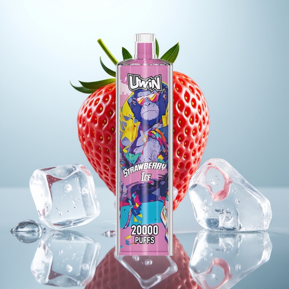 Uwin Shisha Hookah Crystal 20000 Puffs 22ml 650mAh Type-C Zemeņu Ledus