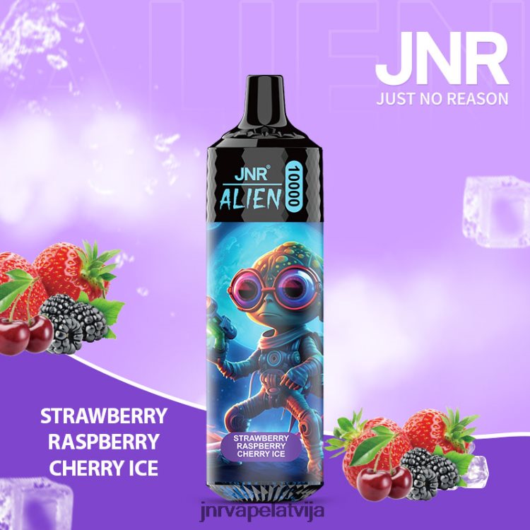 H2T4J155 JNR Vape - jnr citplanētietis zemeņu aveņu ķiršu ledus