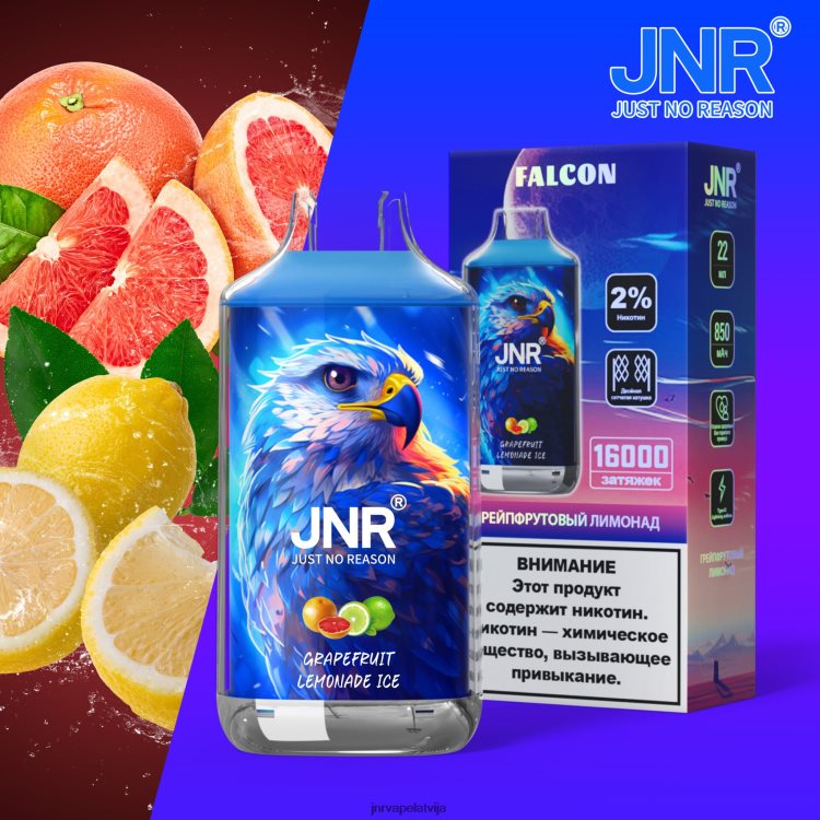 H2T4J197 JNR Vape Price - jnr piekūns greipfrūtu limonādes ledus
