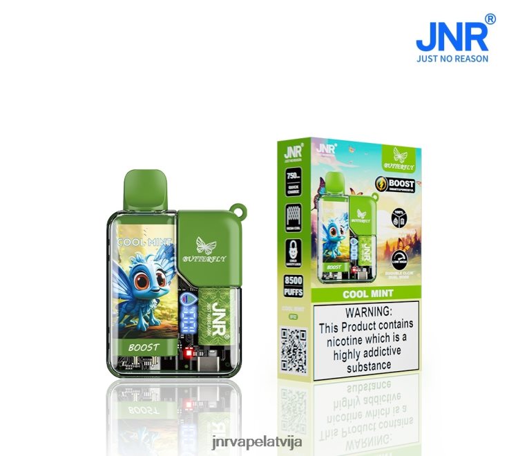H2T4J58 JNR Vape Shop - jnr tauriņš forša piparmētra