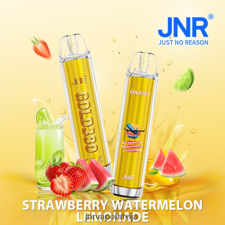 H2T4J45 JNR Vape - jnr zelts380 zemeņu arbūzu limonāde