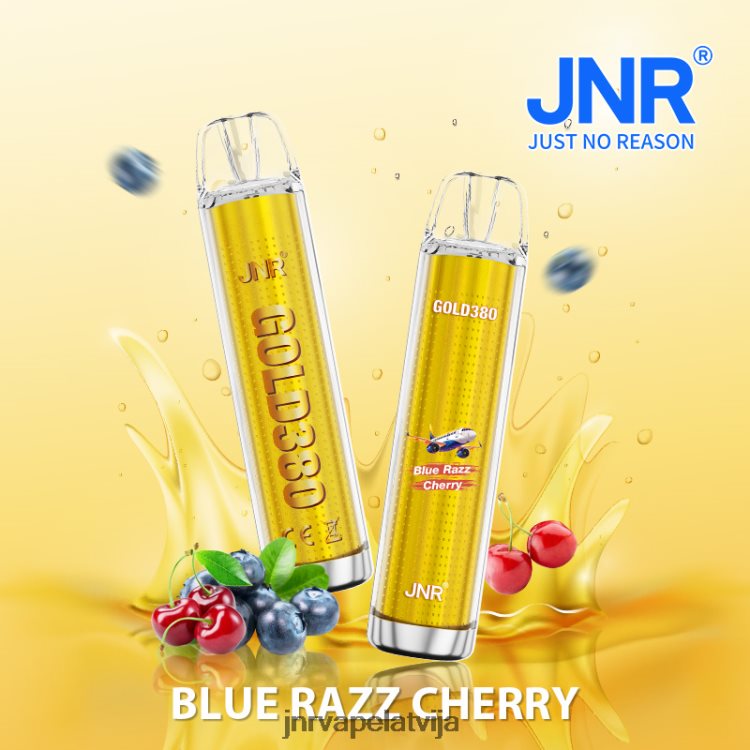 H2T4J50 JNR Vape Riga - jnr zelts380 zils razz ķirsis